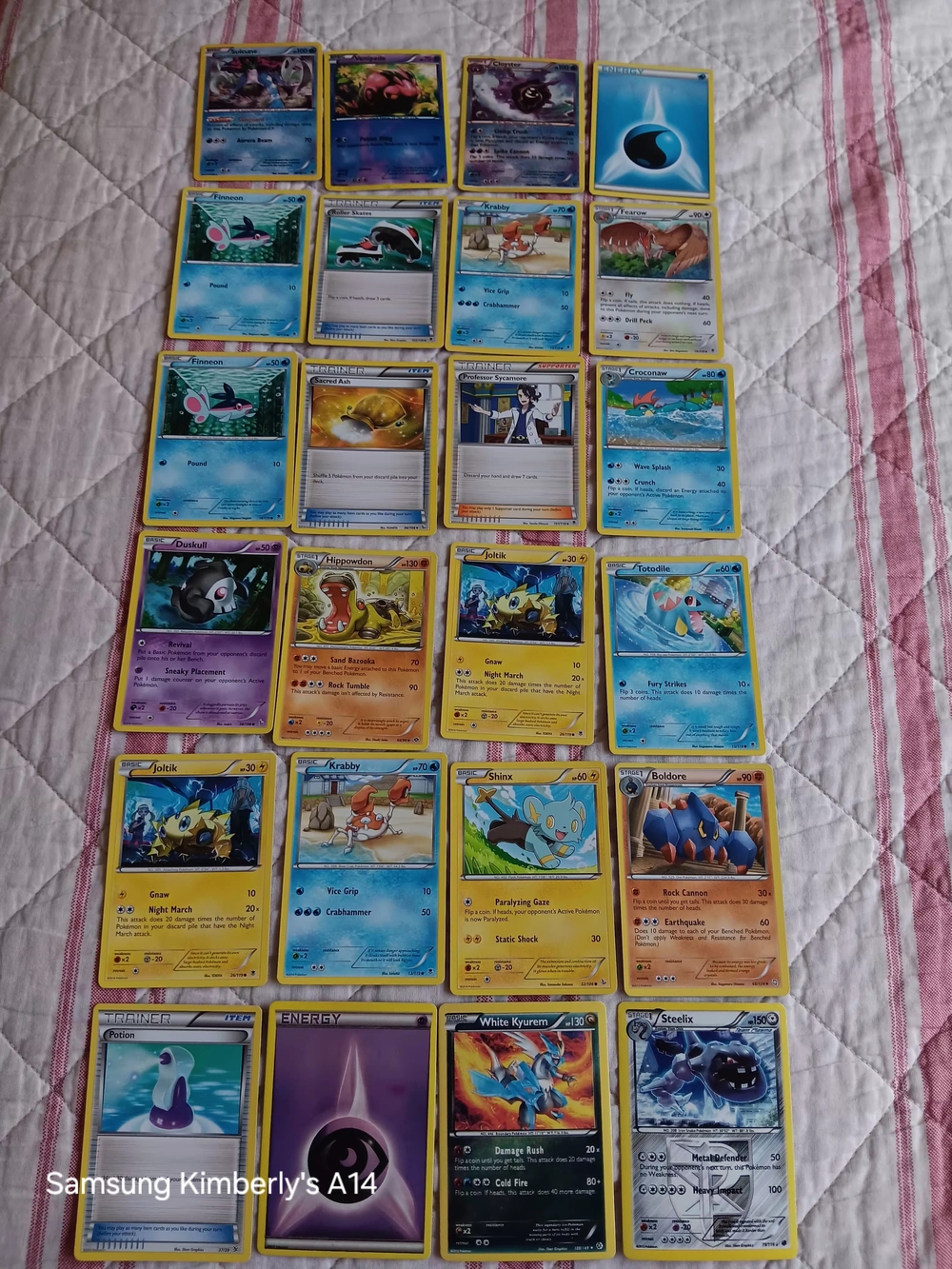 Pokemon Blue & Yellow Border Trading Card Collection All Cards Included Pages.